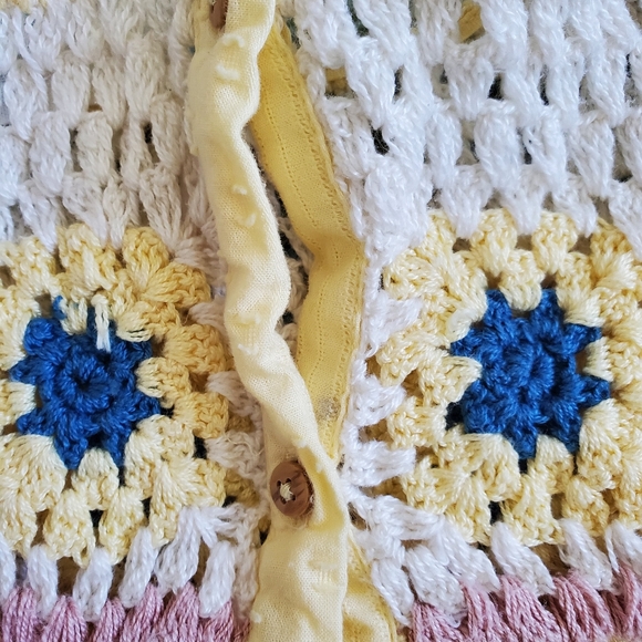 Zara Baby Yellow Crochet Dress, 12-18mths - Picture 4 of 4